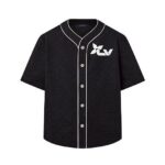 Áo LV Monogram Short-Sleeved Denim Shirt Màu Đen, phong cách thời trang cao cấp