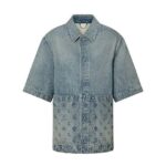 Áo LV Short-Sleeved Denim Workwear Shirt Ngắn Tay thời trang cao cấp
