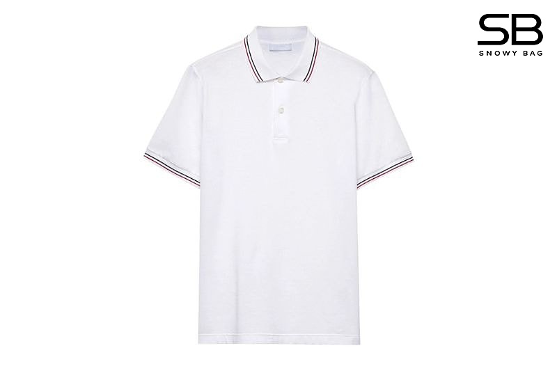 Áo Polo Prada Pique Polo Shirt White Màu Trắng sang trọng
