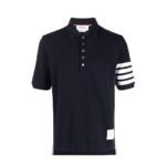 Áo Polo Thom Browne Xanh Navy 4 Sọc Trắng thời trang nam