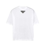 Áo Prada Logo Patch Crewneck Short Sleeve T-Shirt White sang trọng và tinh tế