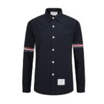 Áo Sơ Mi Đen Thom Browne 3 Sọc sang trọng và thanh lịch