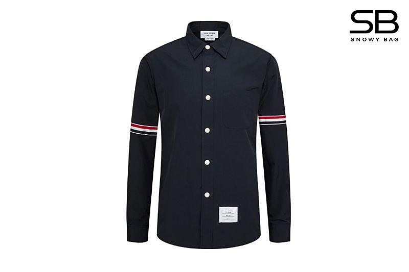 Áo Sơ Mi Đen Thom Browne 3 Sọc sang trọng và thanh lịch