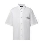 Áo Sơ Mi Trắng LV Embellished Short-Sleeved Shirt thời trang cao cấp