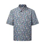 Áo Sơmi LV Damier Chambray Short-Sleeved Shirt sang trọng cho phái mạnh
