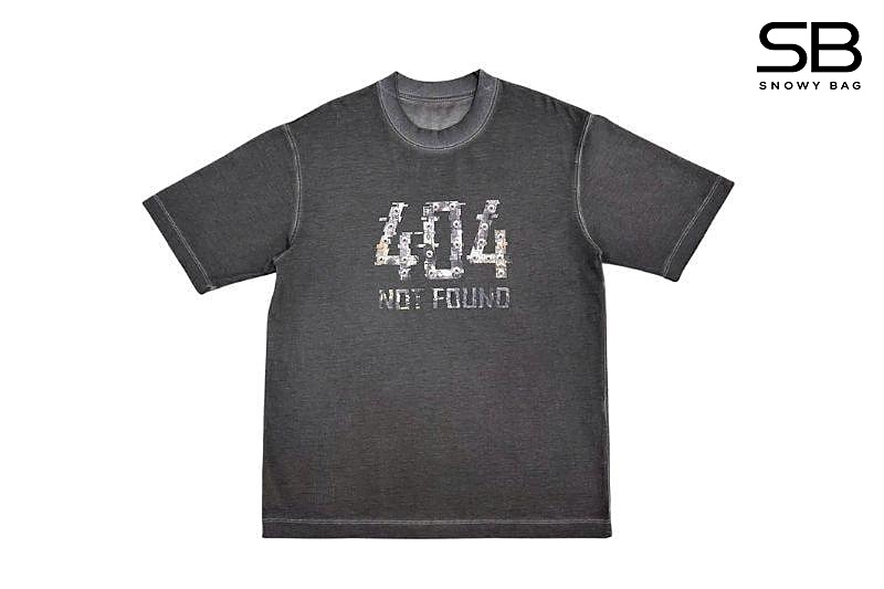 Áo Thun 404 Not Found T-Shirt màu xám sang trọng