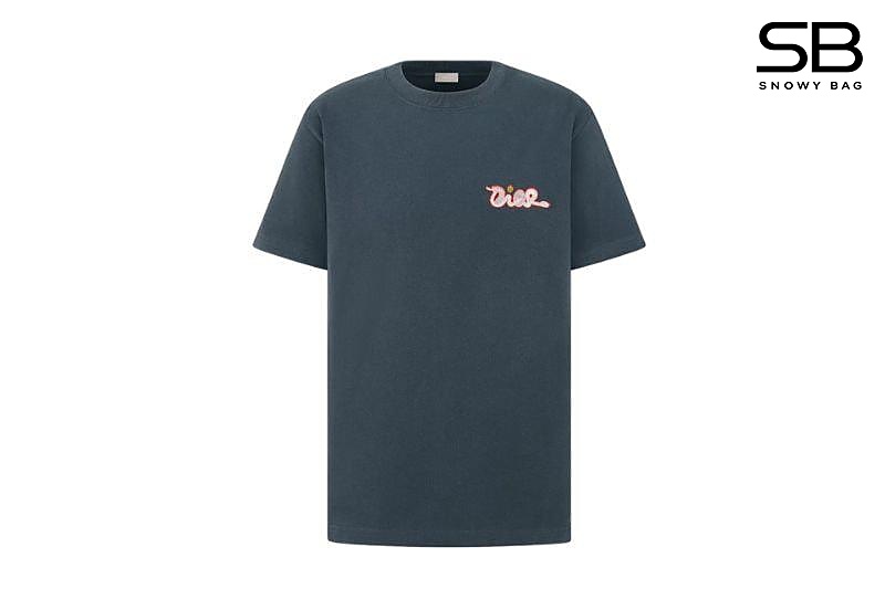 Áo Thun Dior And Kaws T-Shirt Blue Cotton Jersey sang trọng và cá tính