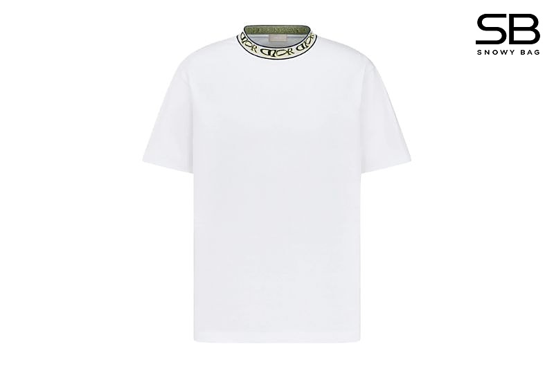 Áo Thun Dior và Lewis Hamilton T-Shirt Relaxed Fit Cotton Trắng