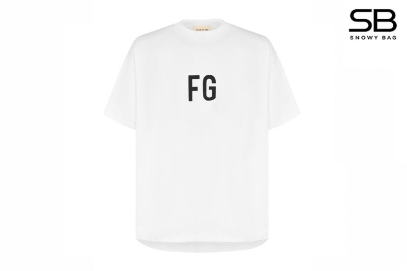 Áo Thun Fear of God chữ FG Đổi Màu Trắng thời trang cao cấp