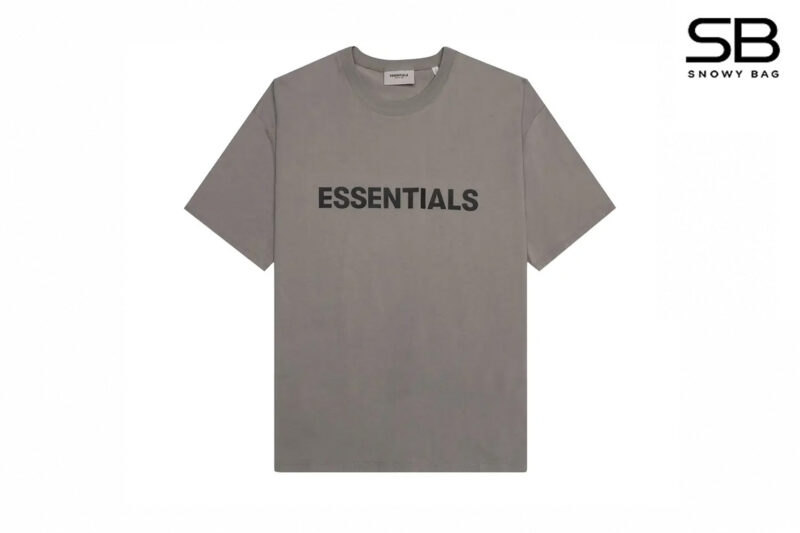 Áo Thun Fear of God Essentials Gray Flannel/Charcoal Xám thời trang nam