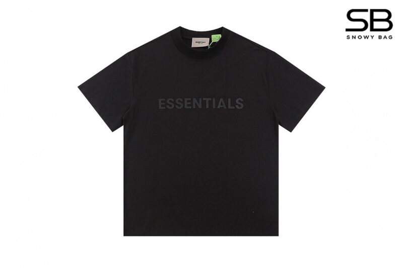Áo Thun Fear of God Essentials Weathered Black Đen