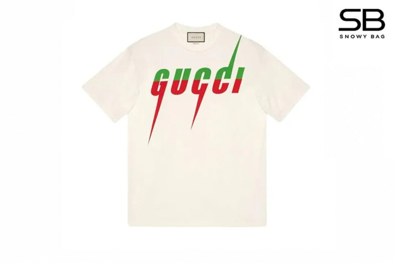 Áo thun Gucci Blade Print Màu Kem sang trọng và thời thượng
