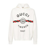 Áo Thun Gucci Firenze 1921 Cotton Hoodie Trắng thời trang cao cấp