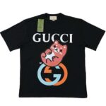 Áo thun Gucci Gấu GG Màu Đen thời trang và phong cách