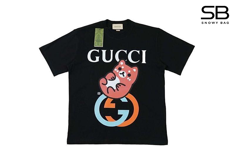 Áo thun Gucci Gấu GG Màu Đen thời trang và phong cách