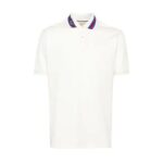 Áo Thun Gucci White Cotton Piquet Polo Shirt With Red and Blue Web Collar sang trọng