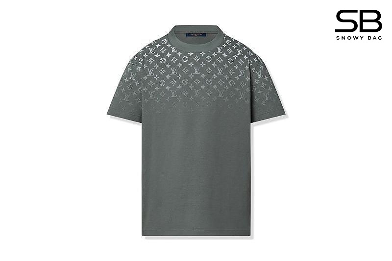 Áo Thun LV Gradient Cotton T-Shirt Grey Màu Xám thời trang cao cấp