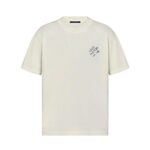 Áo Thun LV Signature Short-Sleeved T-Shirt Milky White Trắng thời trang