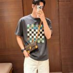 Áo Thun LV Spring 27 T-shirt Grey Miroir Monogram Màu Xám sang trọng