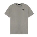 Áo Thun Prada Triangle T-Shirt Grey Màu Xám phong cách hiện đại