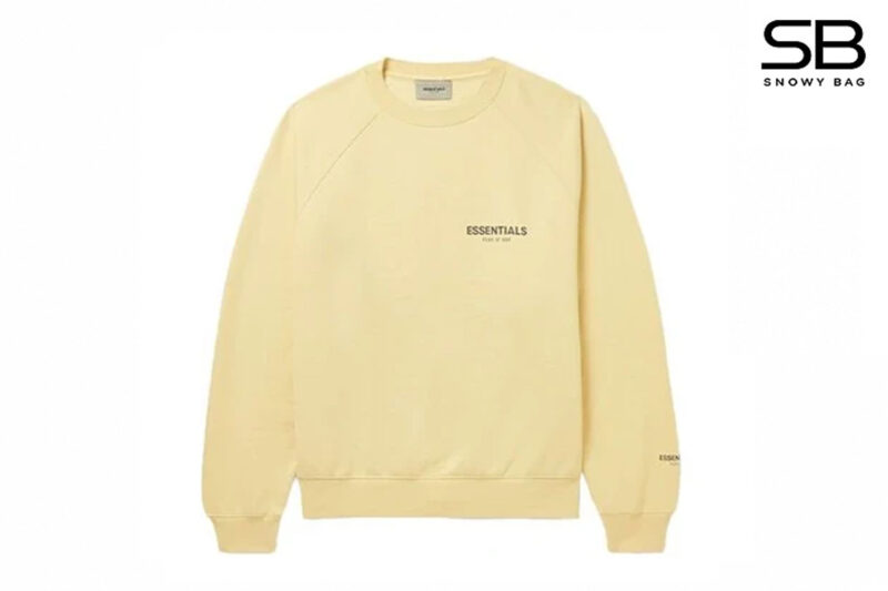 Áo Thun Tay Dài Fear of God Essentials Lemonade Vàng