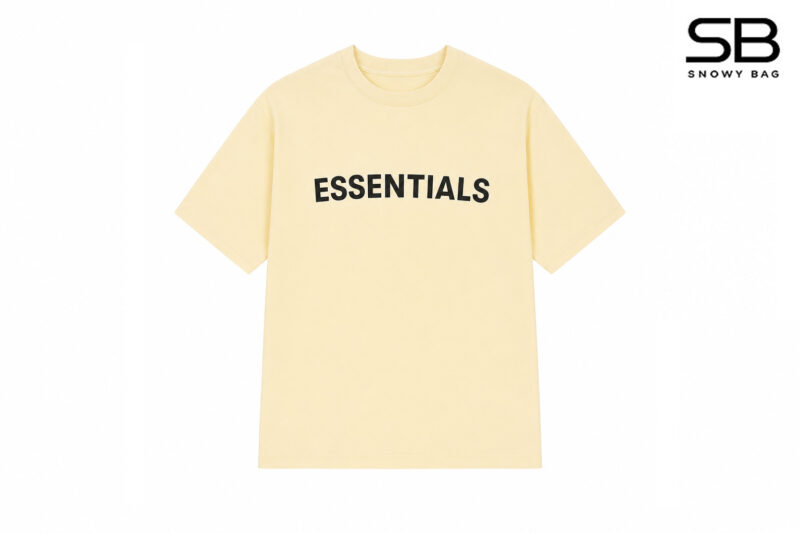 Áo Thun Tay Dài Fear of God Essentials Lemonade Vàng sang trọng
