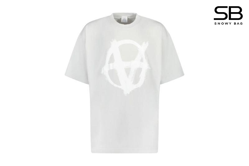Áo Thun Vetements Double Anarchy T-Shirt màu xám thời thượng
