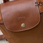 Ba Lô Longchamp Le Pliage Original M Backpack Cognac Nâu sang trọng