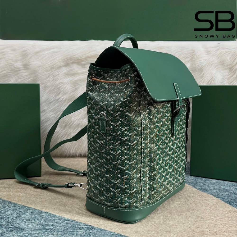Balo Goyard Alpin MM Backpack Green Size 39CM, thiết kế tinh tế và sang trọng