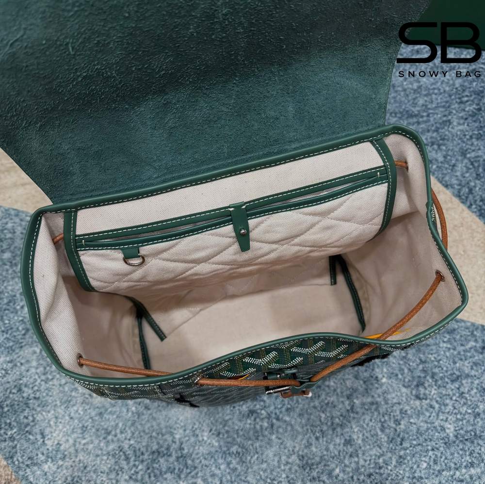 Balo Goyard Alpin MM Backpack Green Size 39CM sang trọng
