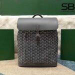 Balo Goyard Alpin MM Backpack Grey Màu Xám Size 39CM góc nghiêng chi tiết