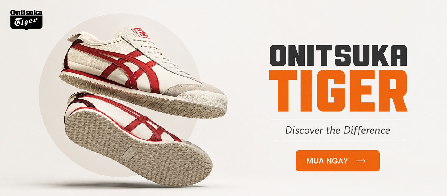 Banner giày Onitsuka Tiger