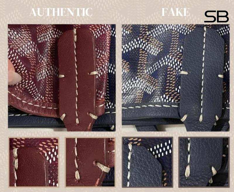 Cách nhận biết túi Goyard real và fake chi tiết qua quai túi