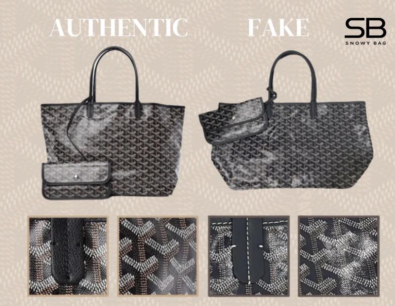 Cách nhận biết túi Goyard real và fake chi tiết