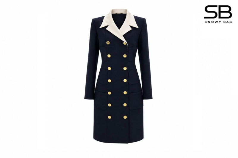 Đầm Chanel 24SS Black Dress Gold Button Màu Đen sang trọng và quyến rũ