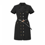 Đầm Chanel 24SS Black Dress With Belt Màu Đen sang trọng và thanh lịch