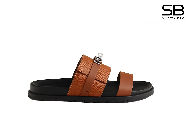 Dép Hermes Jackson Sandal Gold Epsom SHW sang trọng và đẳng cấp