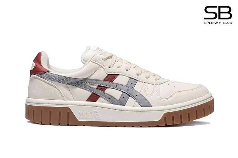 Giày Asics Court MZ Arthurs White Gray Red màu trắng xám đỏ