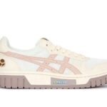 Giày Asics Doraemon Court MZ Cream White Trắng Kem Hồng đẹp mắt