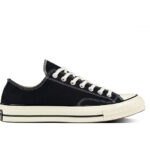 Giày Converse 1970s màu đen cổ thấp, phong cách cổ điển