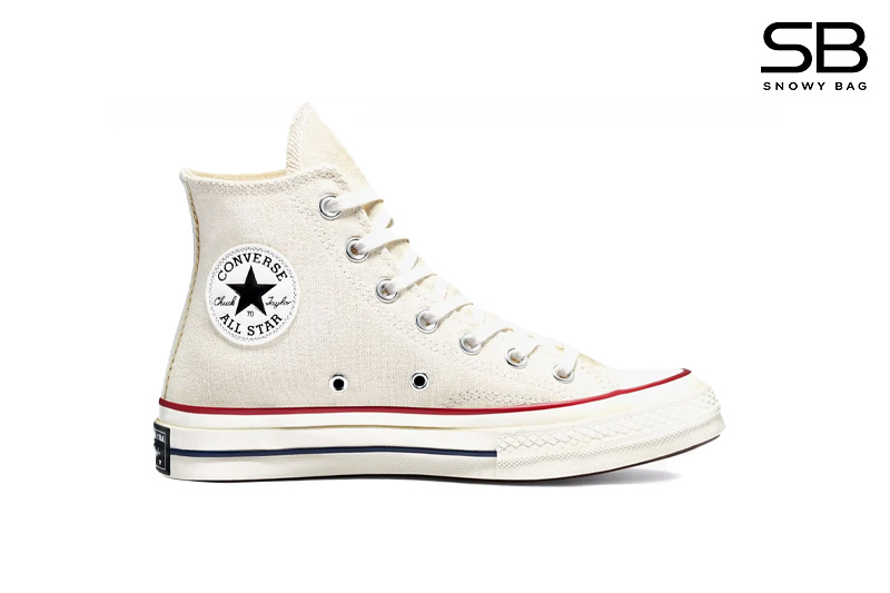 Giày Converse Chuck Taylor All Star 70 Hi Ivory Trắng, phong cách thời thượng.