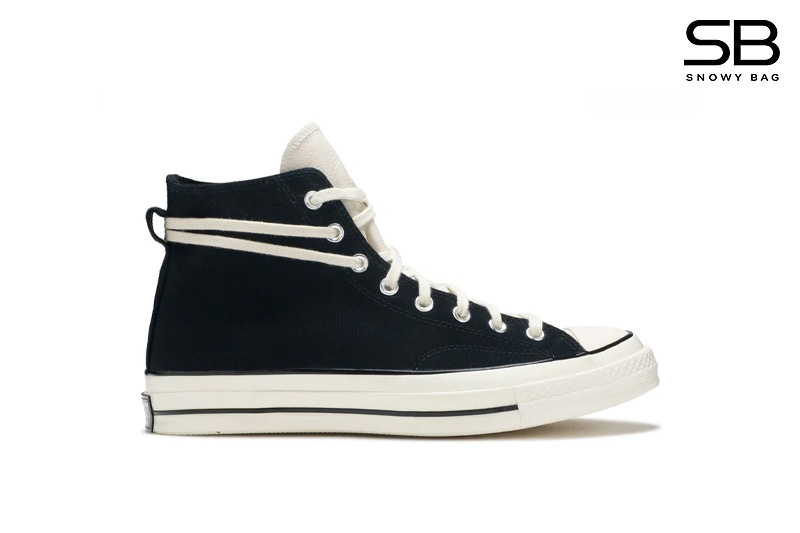 Giày Converse x Fear of God Essentials màu đen cổ cao thời thượng