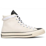 Giày Converse x Fear of God Essentials màu trắng cổ cao, phong cách hiện đại.