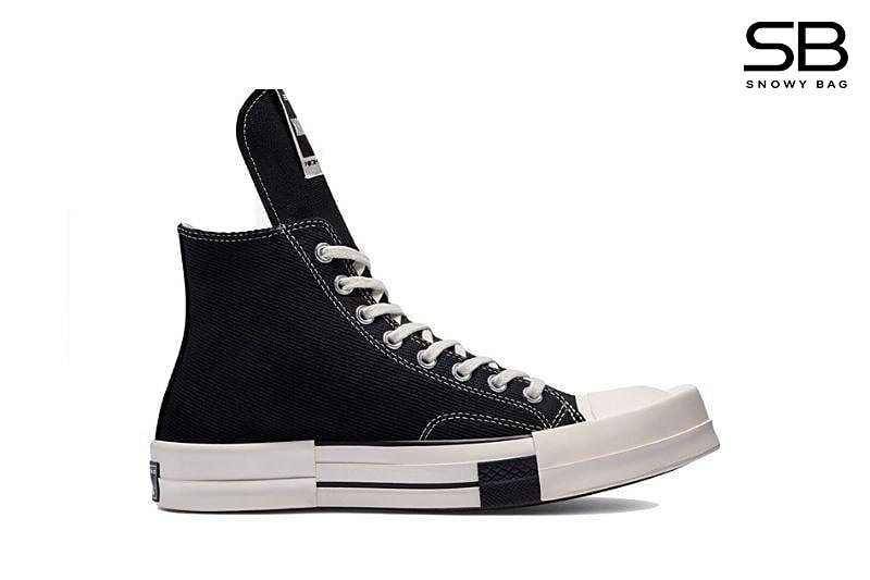 Giày Converse x Rick Owens DRKSHDW Black Đen Cổ Cao phong cách hiện đại