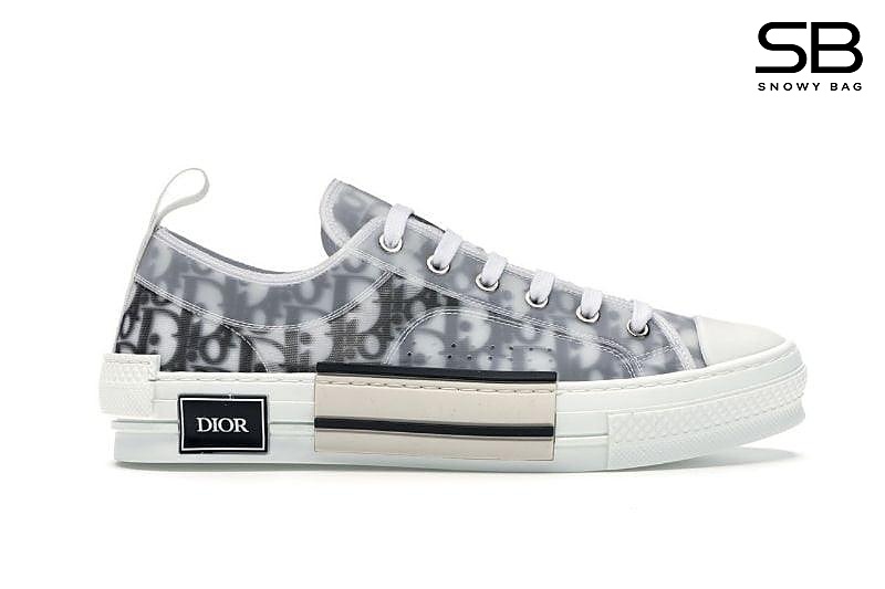 Giày Dior B23 Low Top Oblique Canvas White Black sang trọng và đẳng cấp
