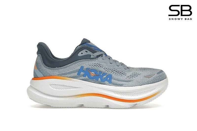 Giày Hoka Bondi 9 Drizzle Downpour Xám Xanh sang trọng và hiện đại