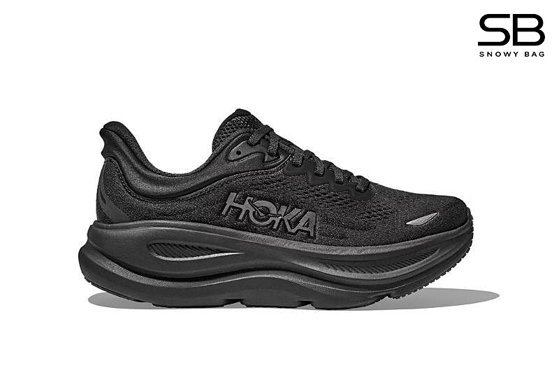 Giày Hoka Bondi 9 Triple Black Màu Đen, thiết kế thể thao sang trọng
