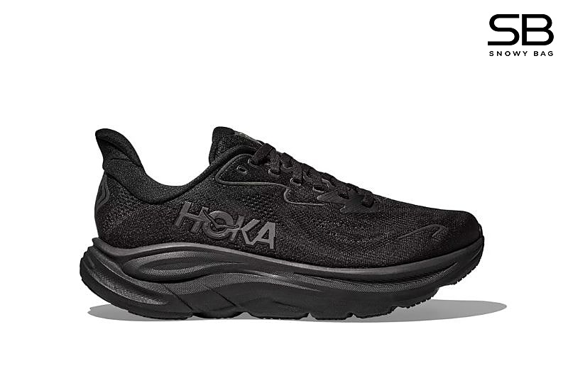 Giày Hoka Clifton 10 Black Màu Đen, phong cách thể thao hiện đại.