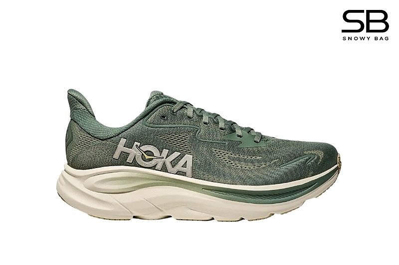 Giày Hoka Clifton 10 Fern Truffle Salt Màu Rêu, phong cách thể thao hiện đại