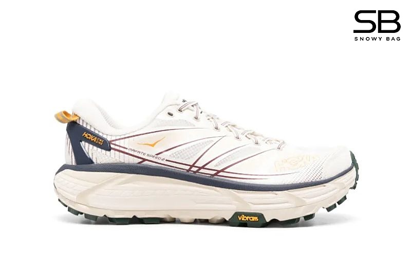 Giày Hoka Mafate Speed 2 Alabaster Oat Milk Màu Kem đẹp mắt